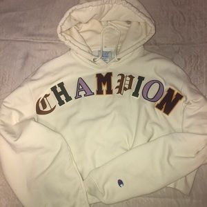 Champion crop hoodie women